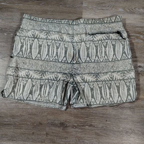 -Newport Blue Hawaiian Tribal tropical Board Shorts Swim Trunks Mens Size M - Picture 14 of 14